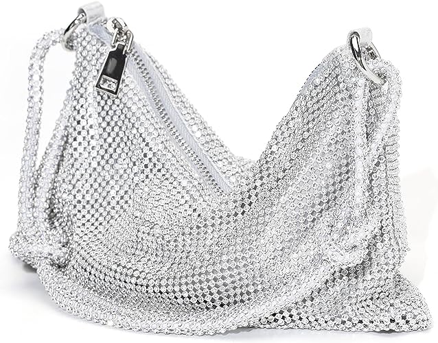 Rhinestone Purse Evening Bag for Women Sparkly Clutch Shoulder Bag