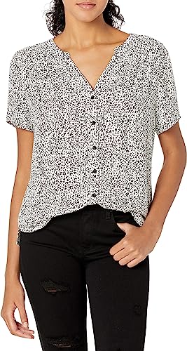 Women’s Short-Sleeve Woven Blouse